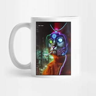 Neon Cat Life Mug